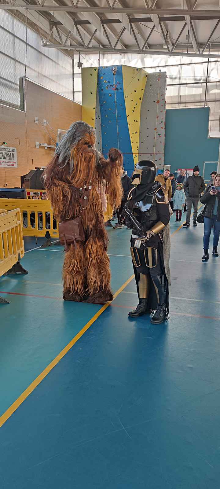 Cosplayers de Star Wars amb públic familiar al Saló de Tecnologia i Manga de Roses
